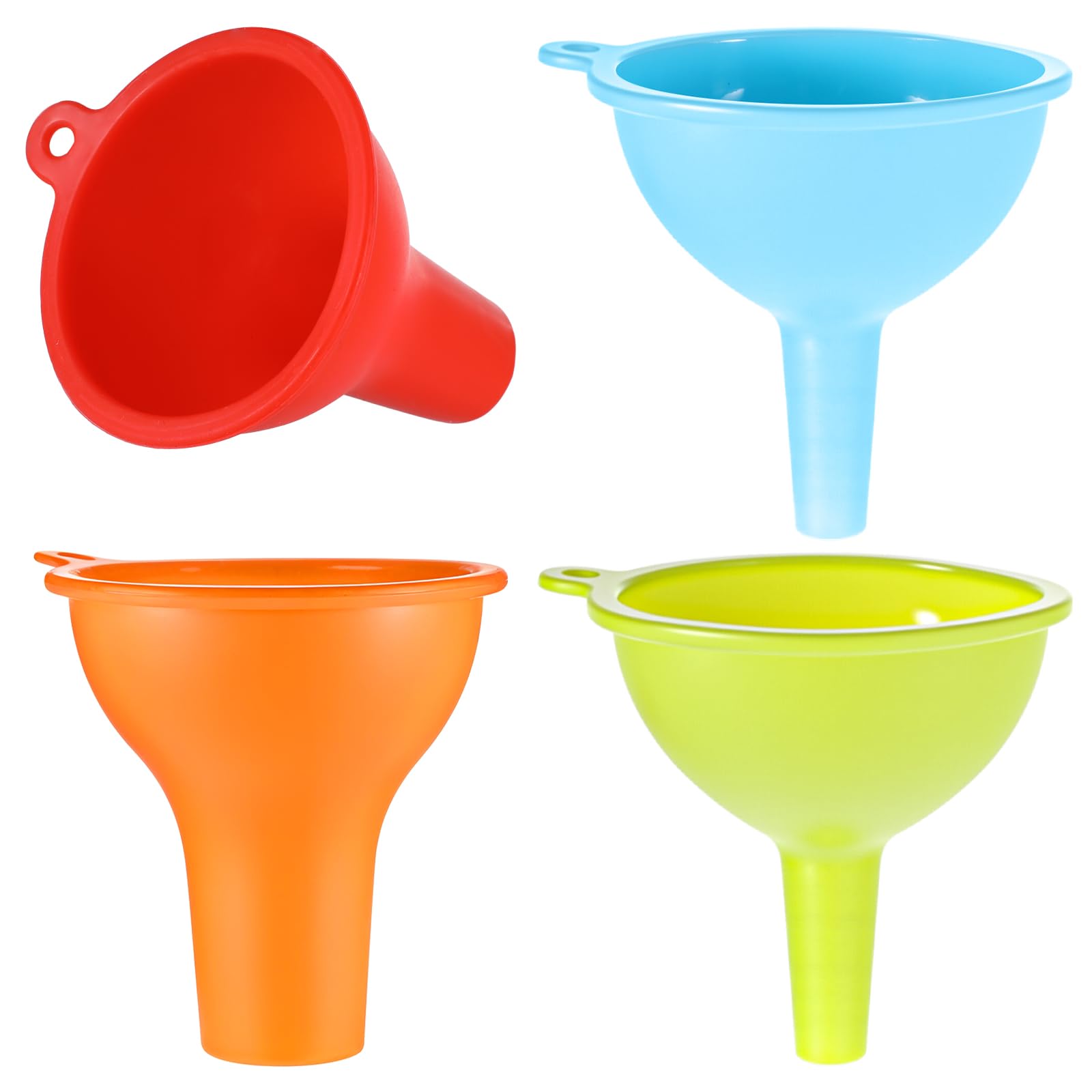 4 Pack Kitchen Silicone Funnel (4 Count)