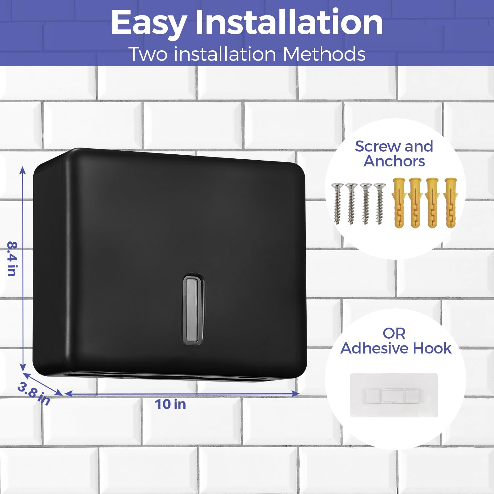 Multifold Paper Towel Dispenser Wall Mount