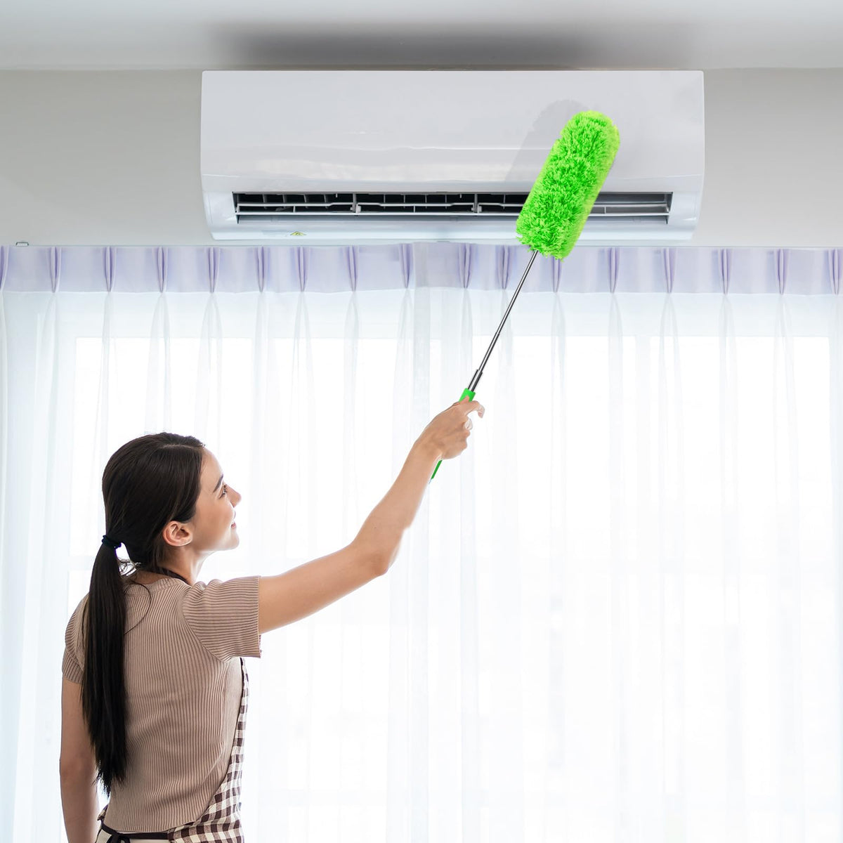 1 Pcs Microfiber Feather Duster for Cleaning
