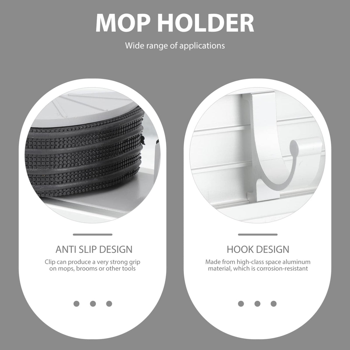 Broom Holder Organizer Heavy