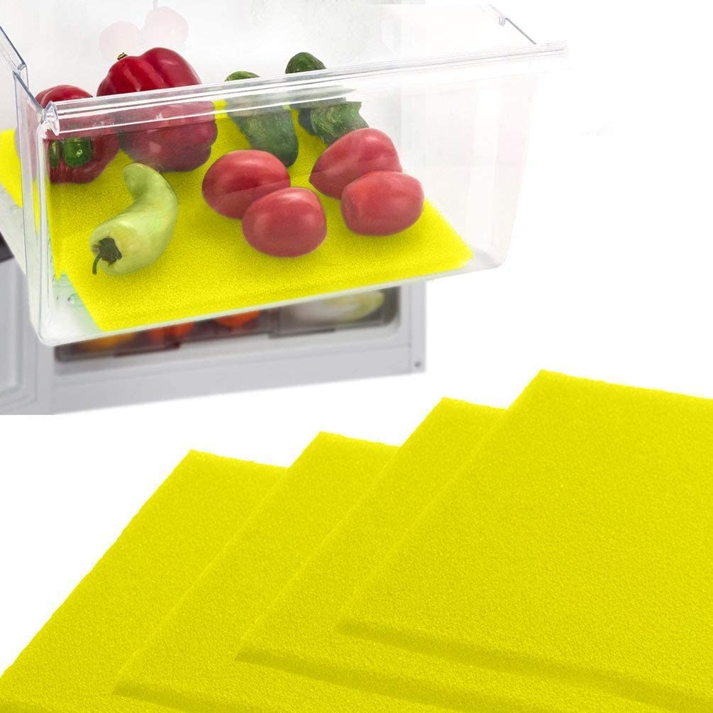 Fruit & Veggie Life Extender Liner for Fridge Refrigerator Drawers (5 Sq Ft)
