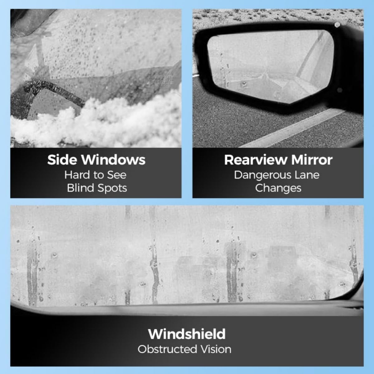 Micromolecular Anti-Fog Coating Wiper–Keeps Your Windshield Clear & Fog, Car Anti-Fog Agent with Applicator, Magic Gem Coating Glass, Anti Fog for Car Windshield,Windows,Mirrors,Glasses (2PCS)