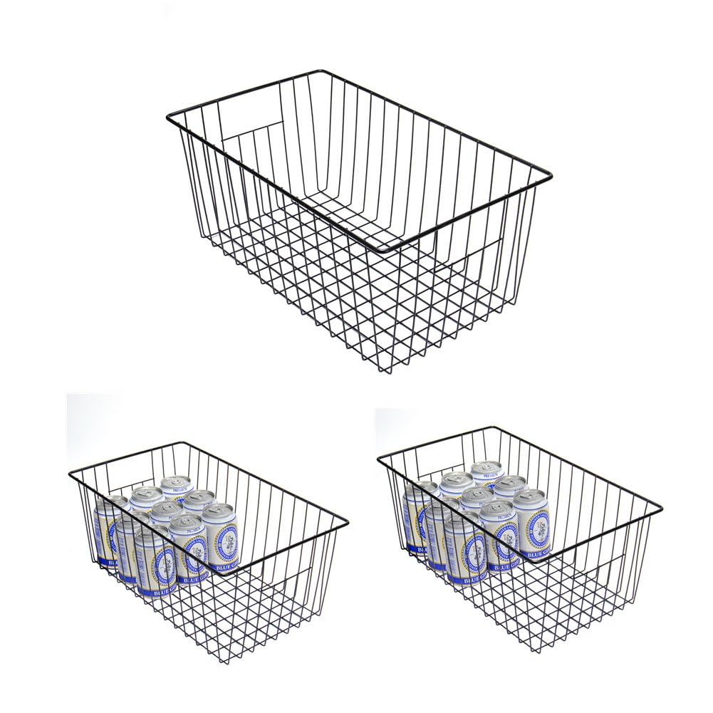 16inch Upright Freezer Organizer Baskets for 13 (3 Count)