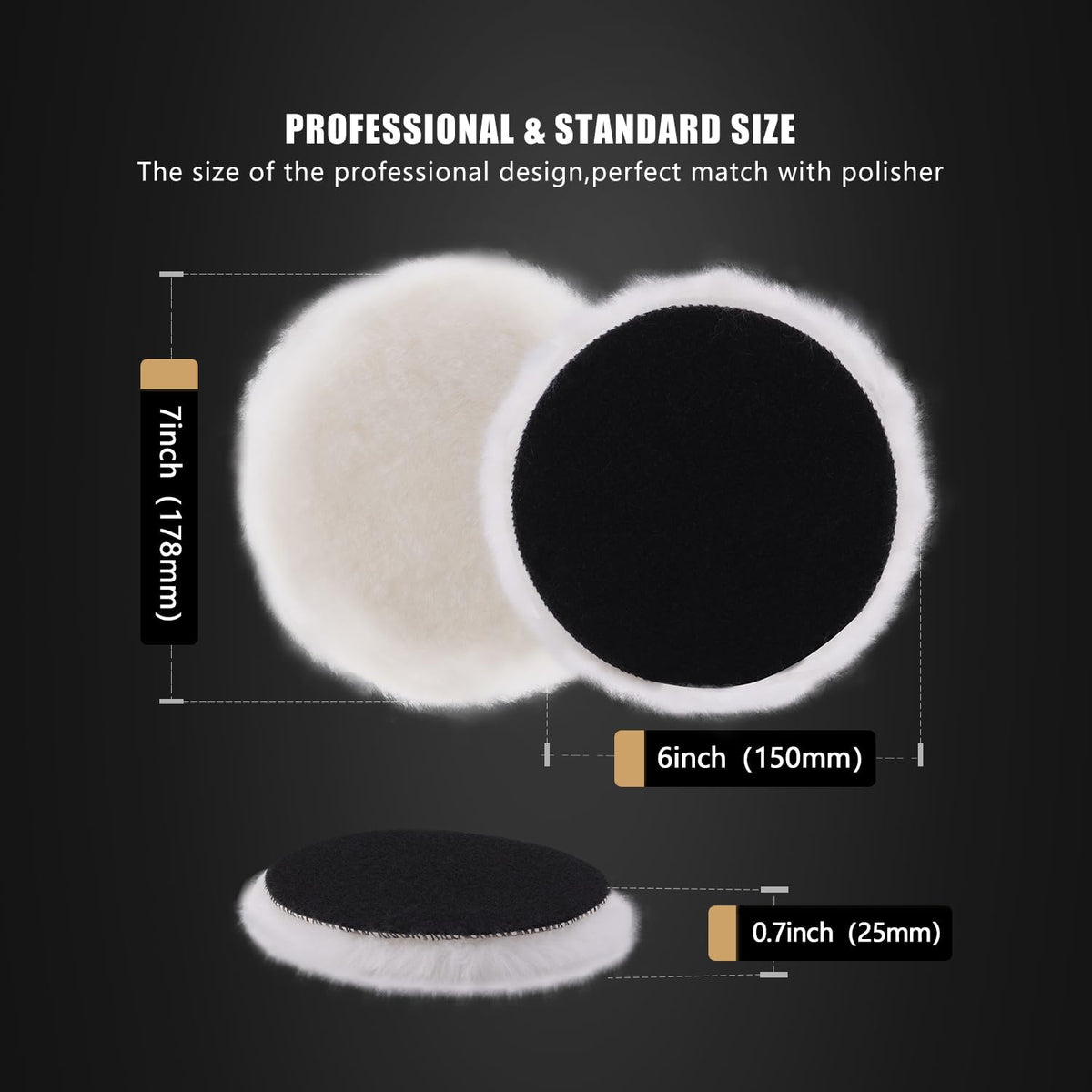 Wool Buffing Polishing Pad