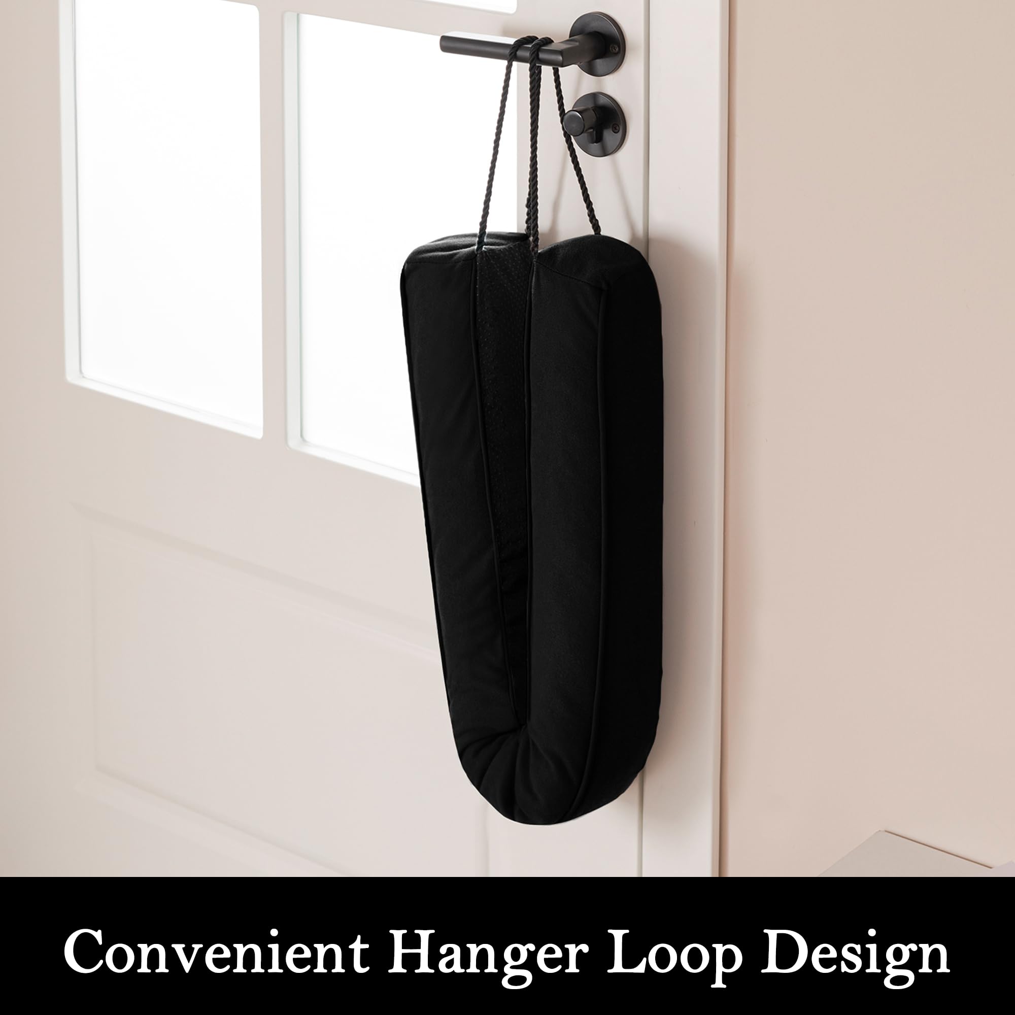 Door Draft Stopper with Removable Washable Cover