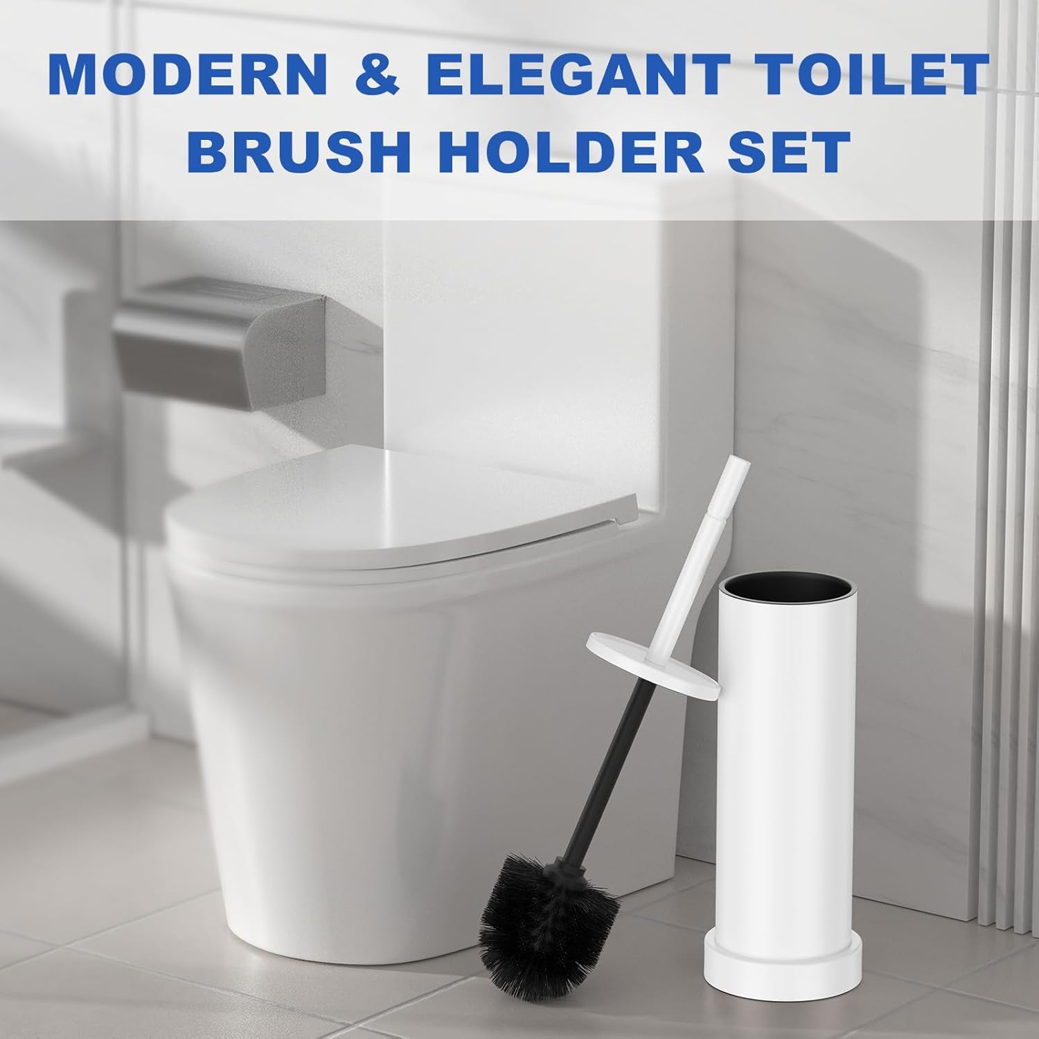 304 Stainless Steel Toilet Brush and Holder Set
