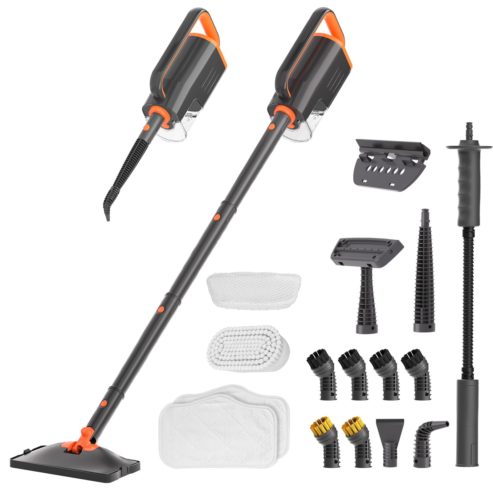 Steam Mop Cleaner with Detachable Handheld Steamer