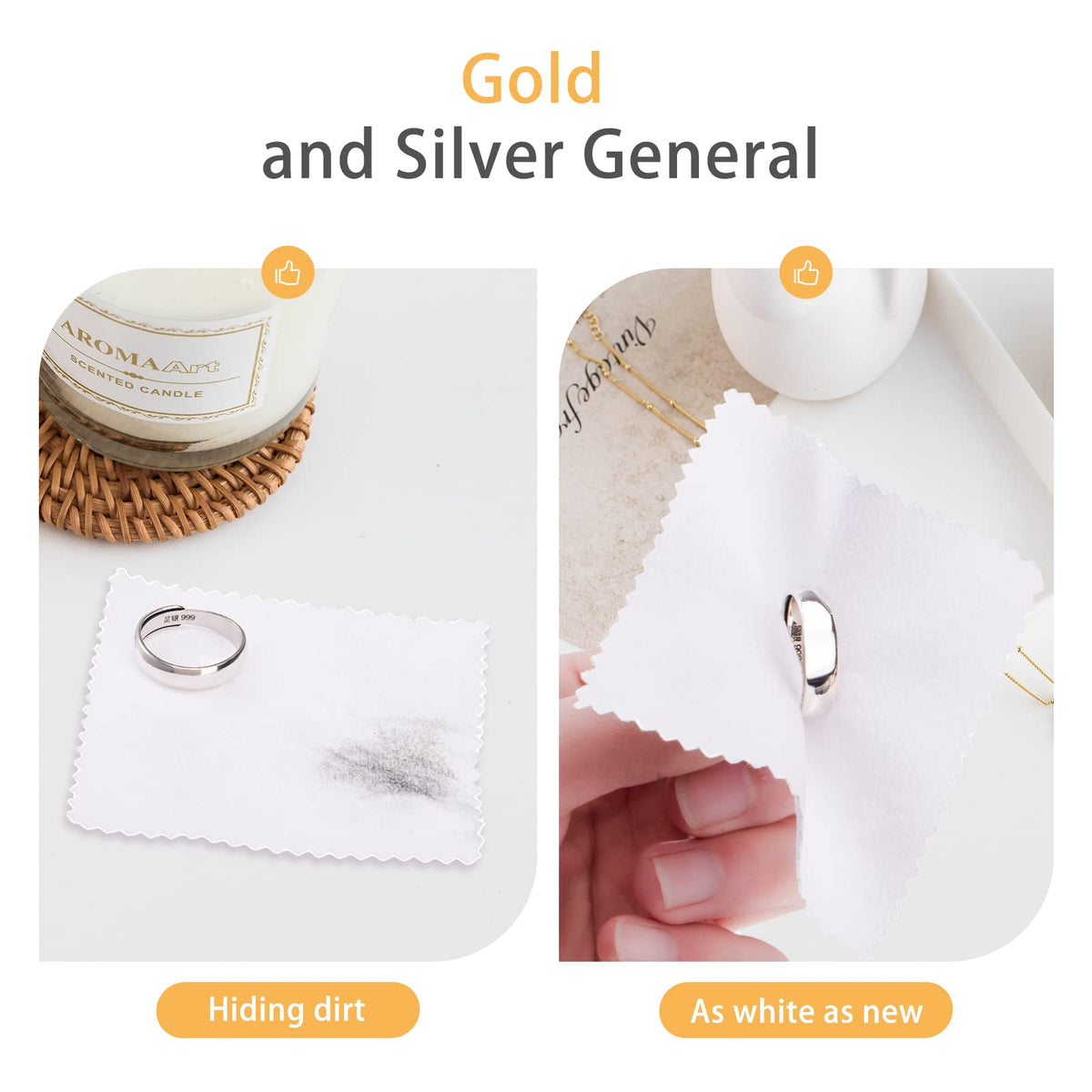 100pcs Jewelry Cleaning Cloth (100 Count)