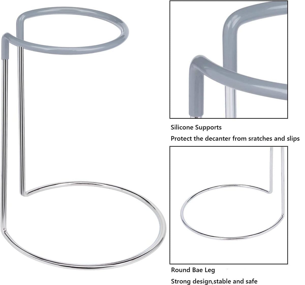 Wine Decanter Drying Stand with Cleaning Brush