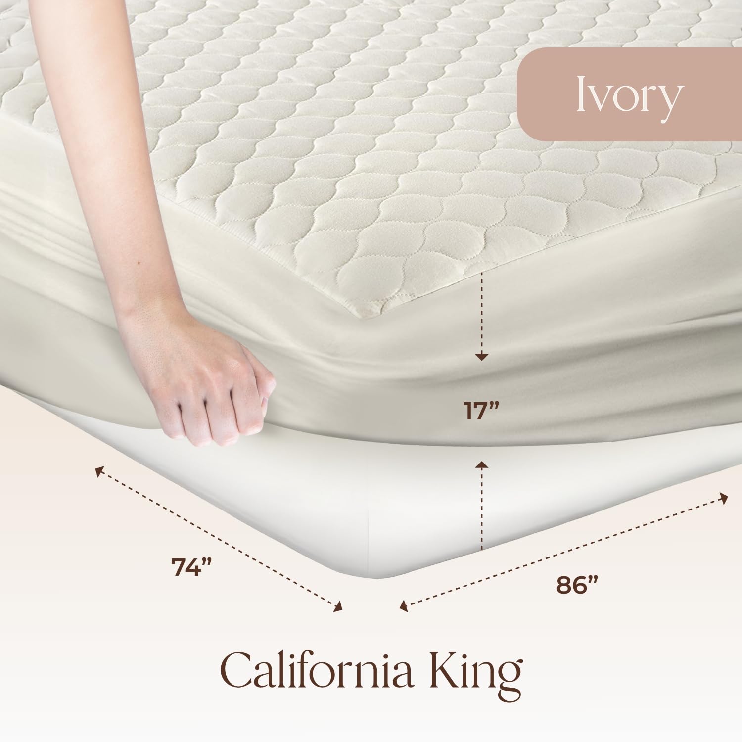 100% Cotton Organic Mattress Pad