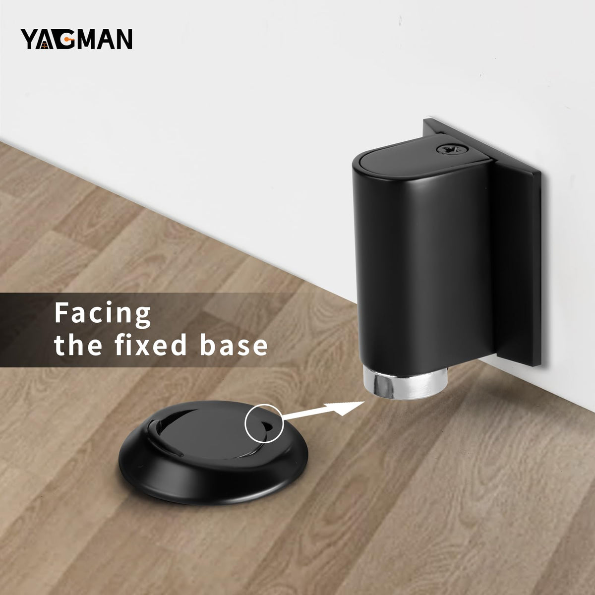 2 Pack Magnetic Door Stopper Floor Mount (2 Count)