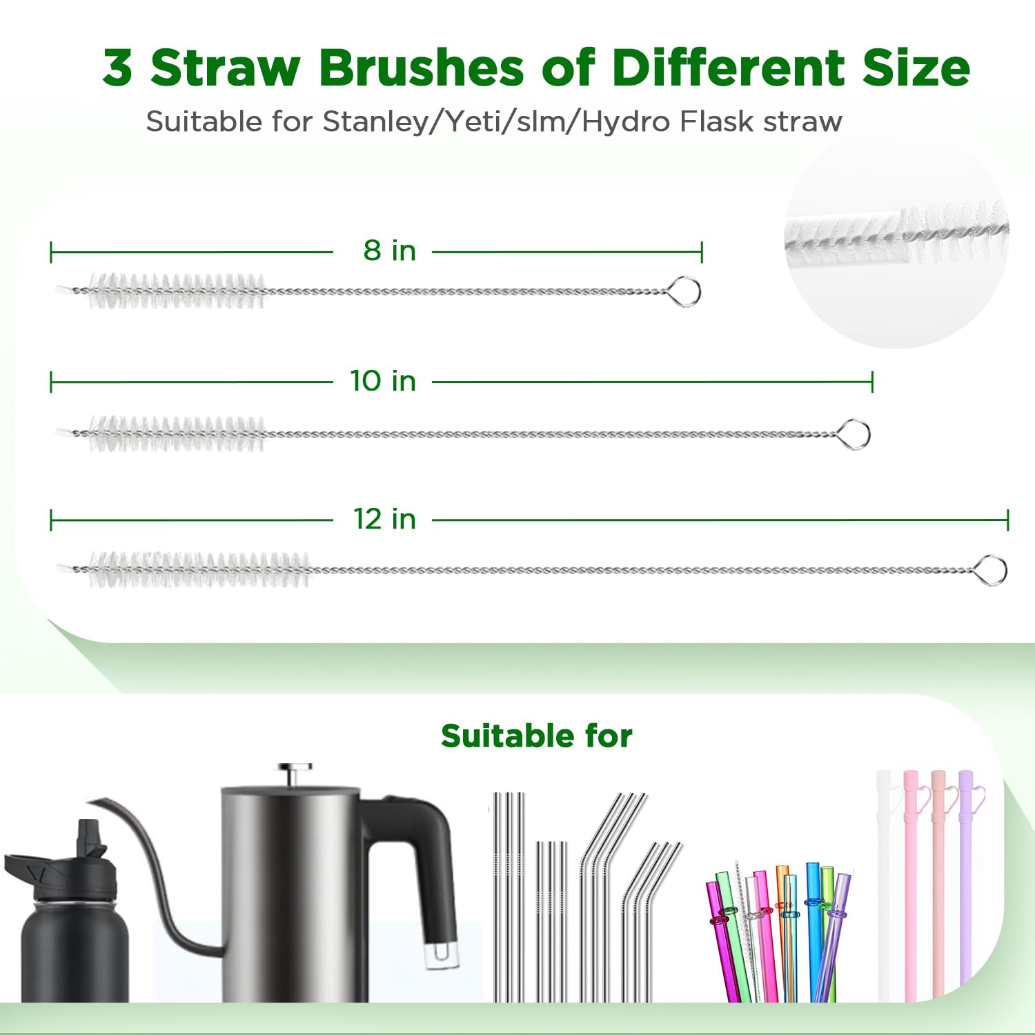 6 Pack Bottle Brush Cleaning Set (6 Count)