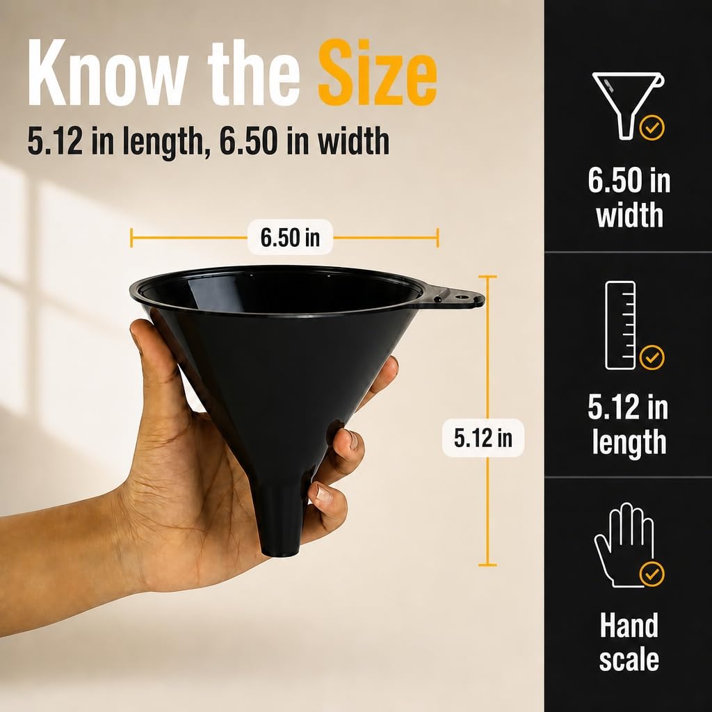 Plastic Funnels 3 Pack (3 Count)