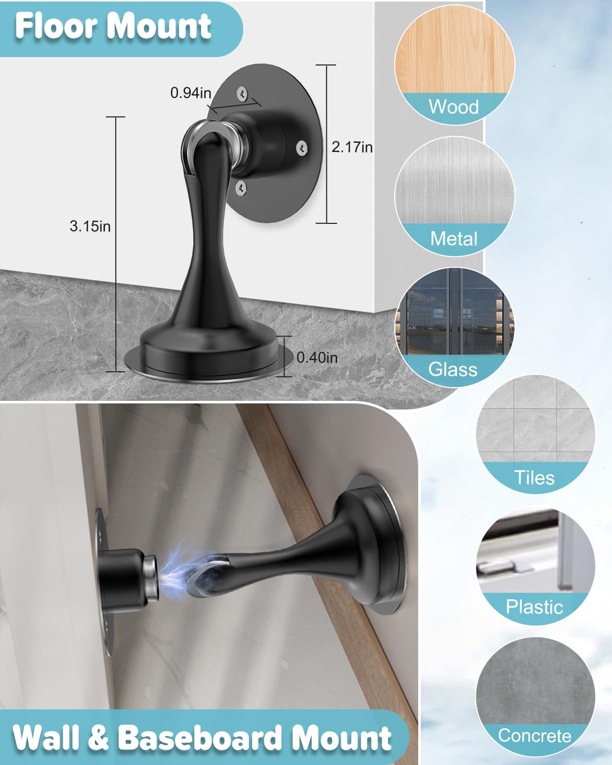 Door Stoppers Magnetic Door Catch
