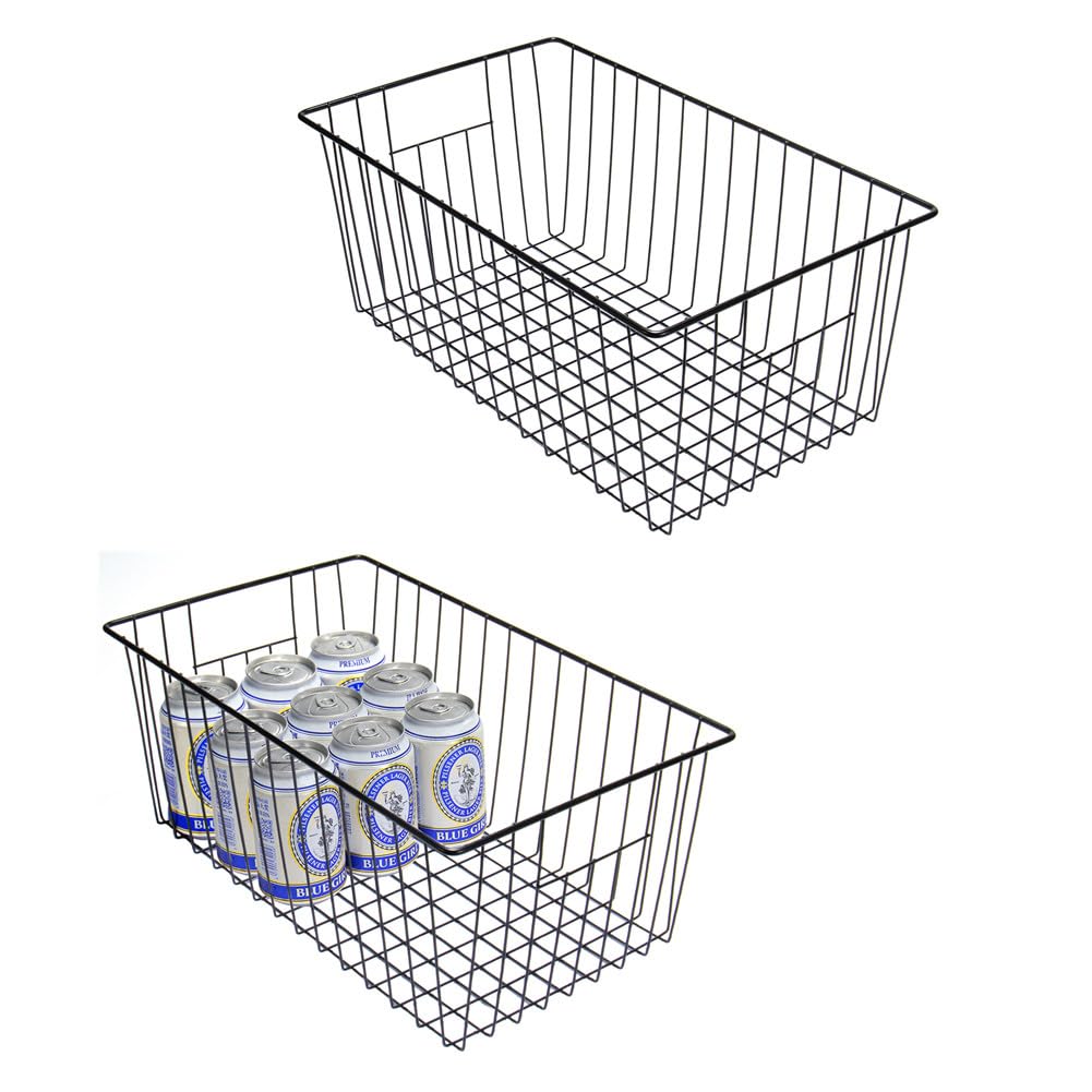 16inch Upright Freezer Organizer Baskets for 13 (2 Count)