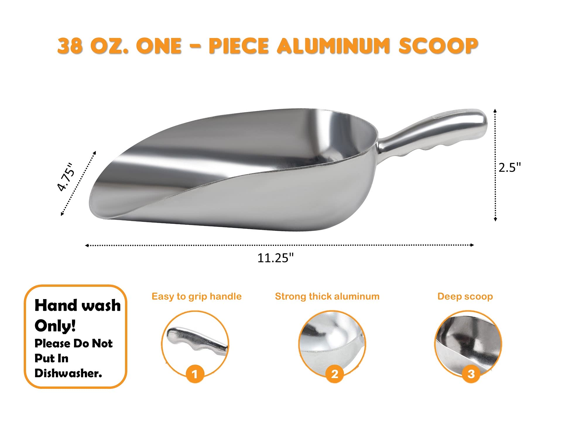 Cast Aluminum Utility Scoop