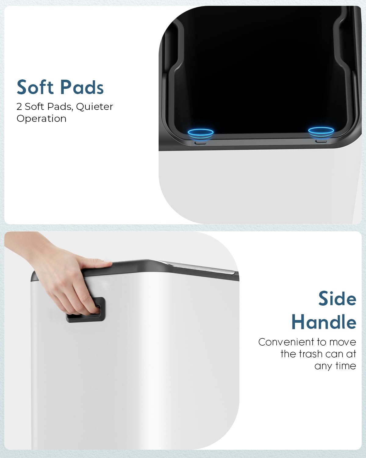 16Gal Dual Trash Can w (2 Count)