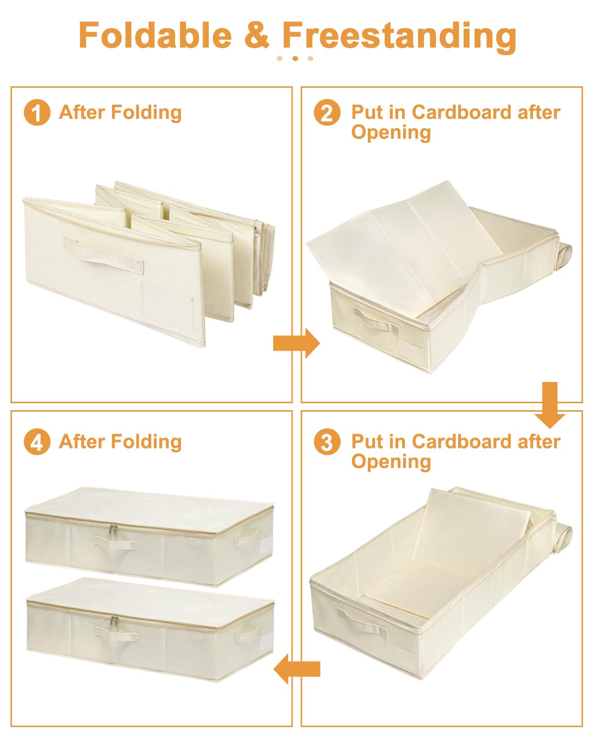 Sturdy Under Bed Storage Box (3 Count)