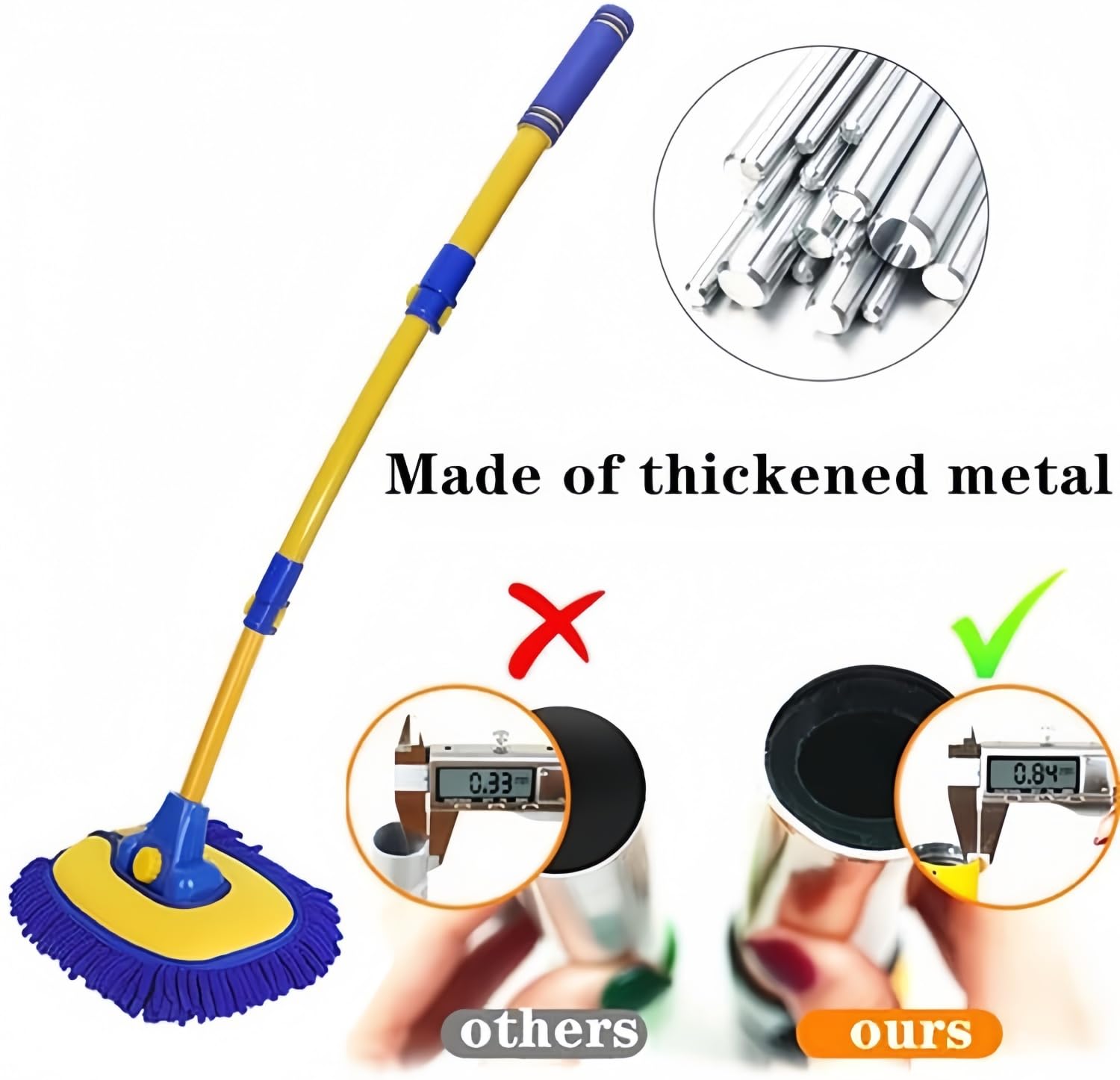 Car Wash Brush with Long Handle