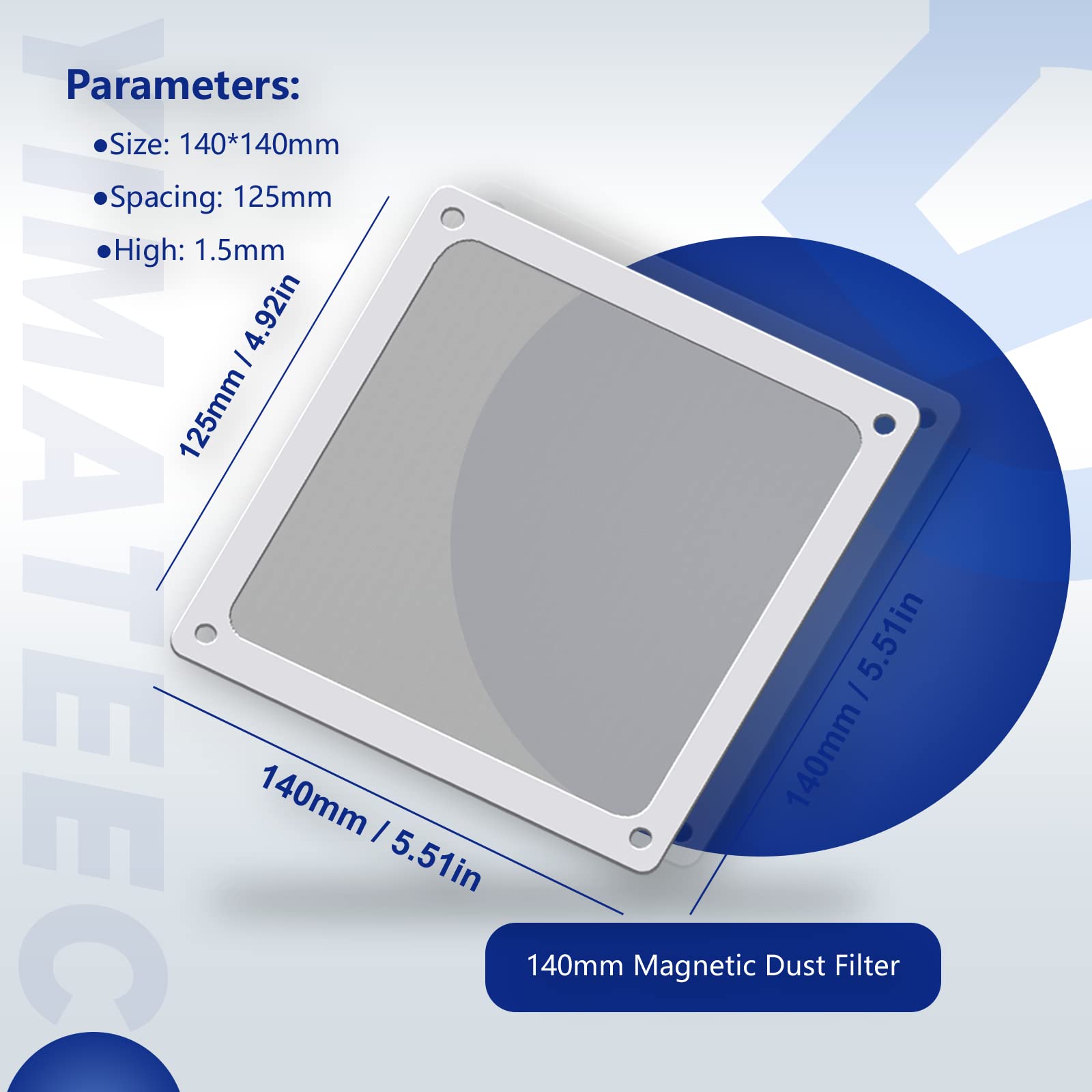 Dust Filter PC 140mm for Computer Cooler
