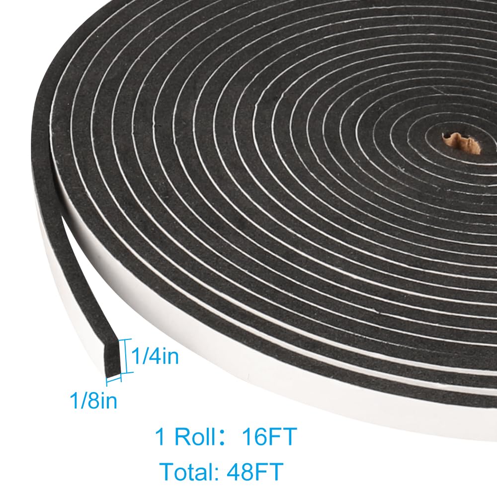3 Rolls Weather Stripping (49 Foot)