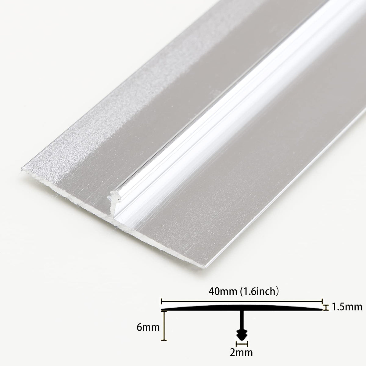 3Pcs Aluminum T Molding Trim & Floor Transition Strips