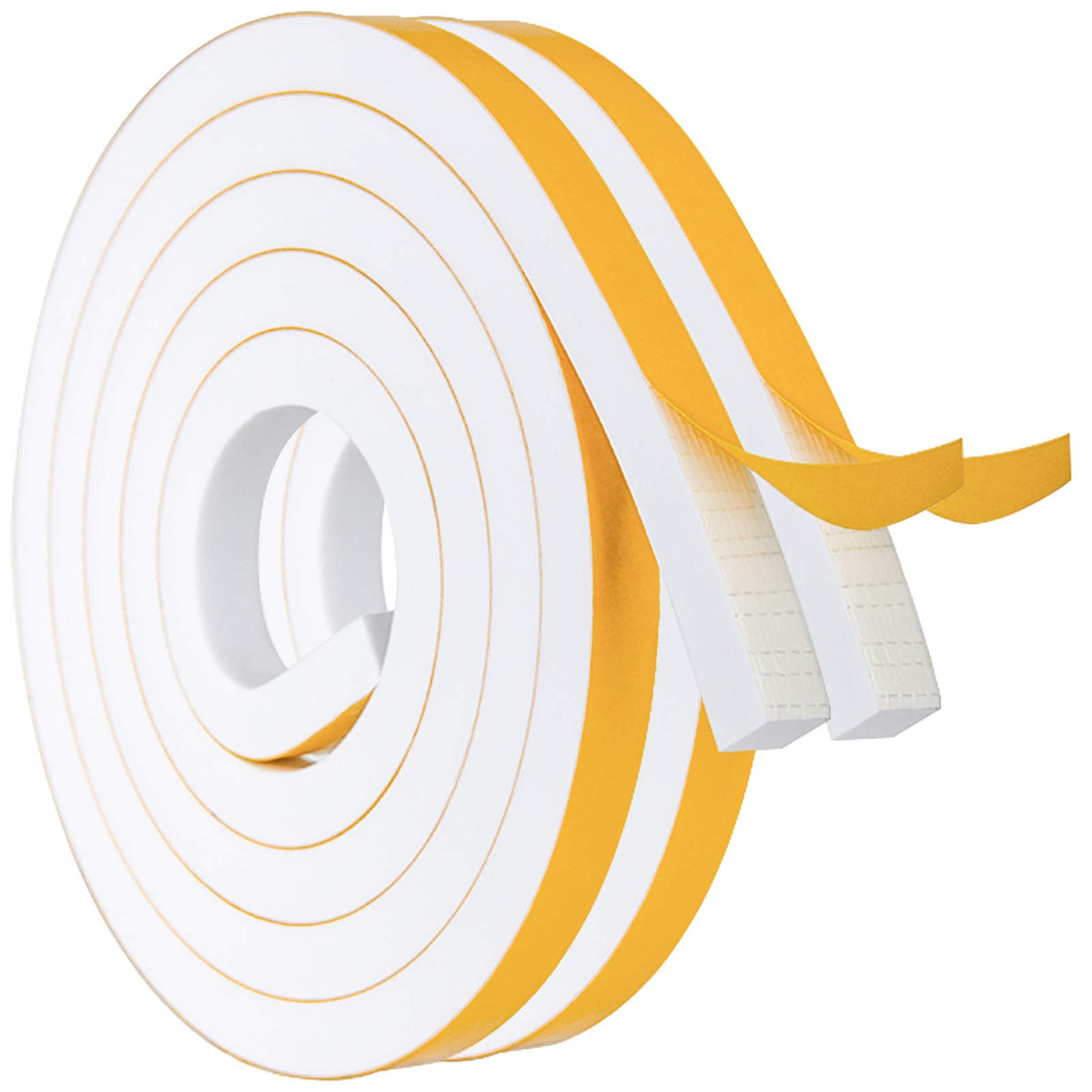 Foam Strips with Adhesive High Density Weather Stripping Neoprene Foam Tape for Doors Windows Insulation (13 Foot)