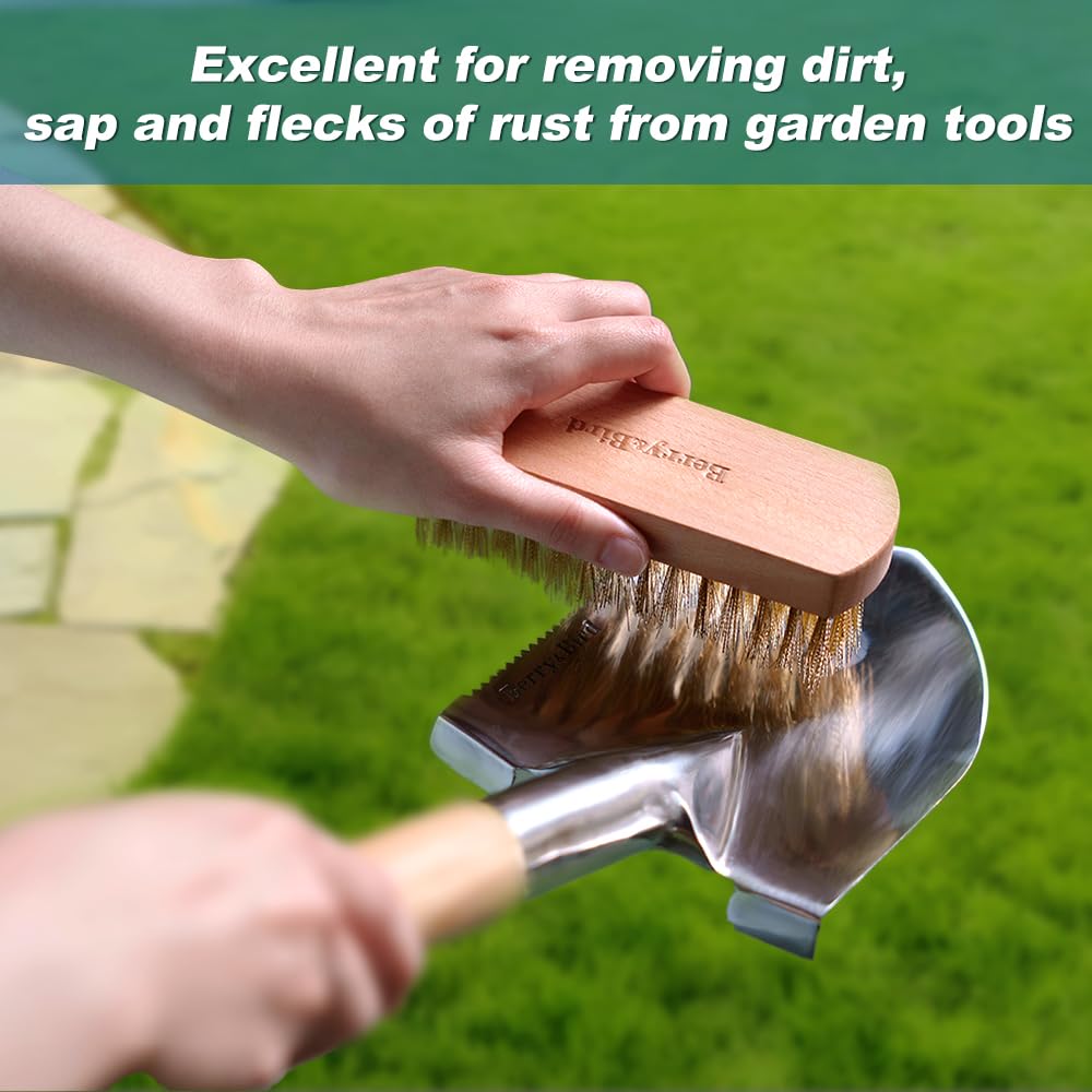Brass Brush Ashwood Premium Brass Wire Brush for Cleaning