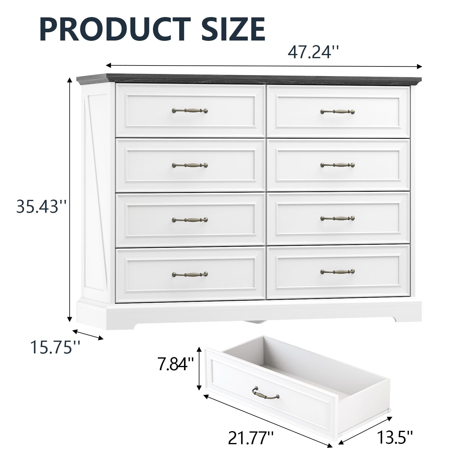 8 Drawer Dresser for Bedroom
