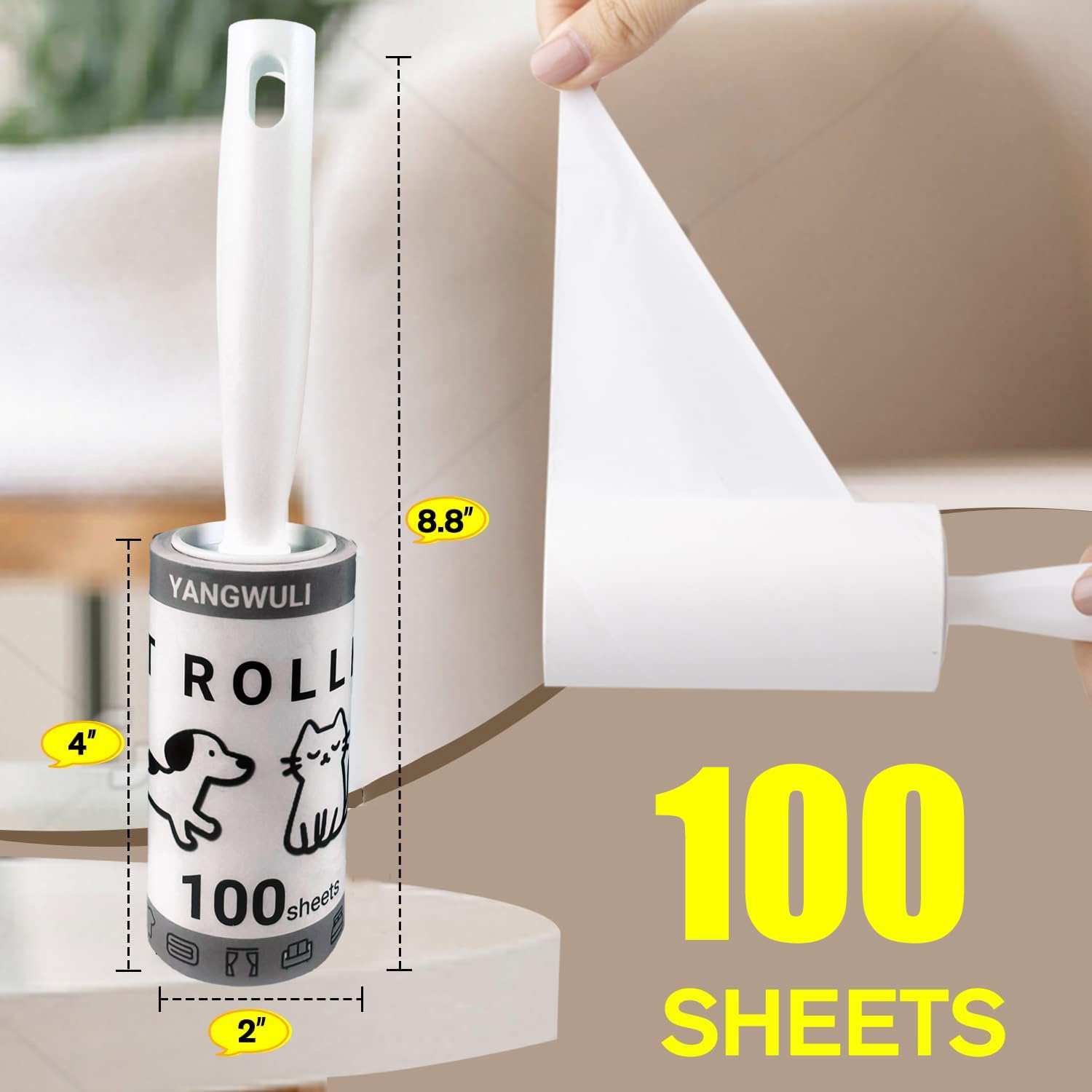 Lint Rollers for Pet Hair Extra Sticky
