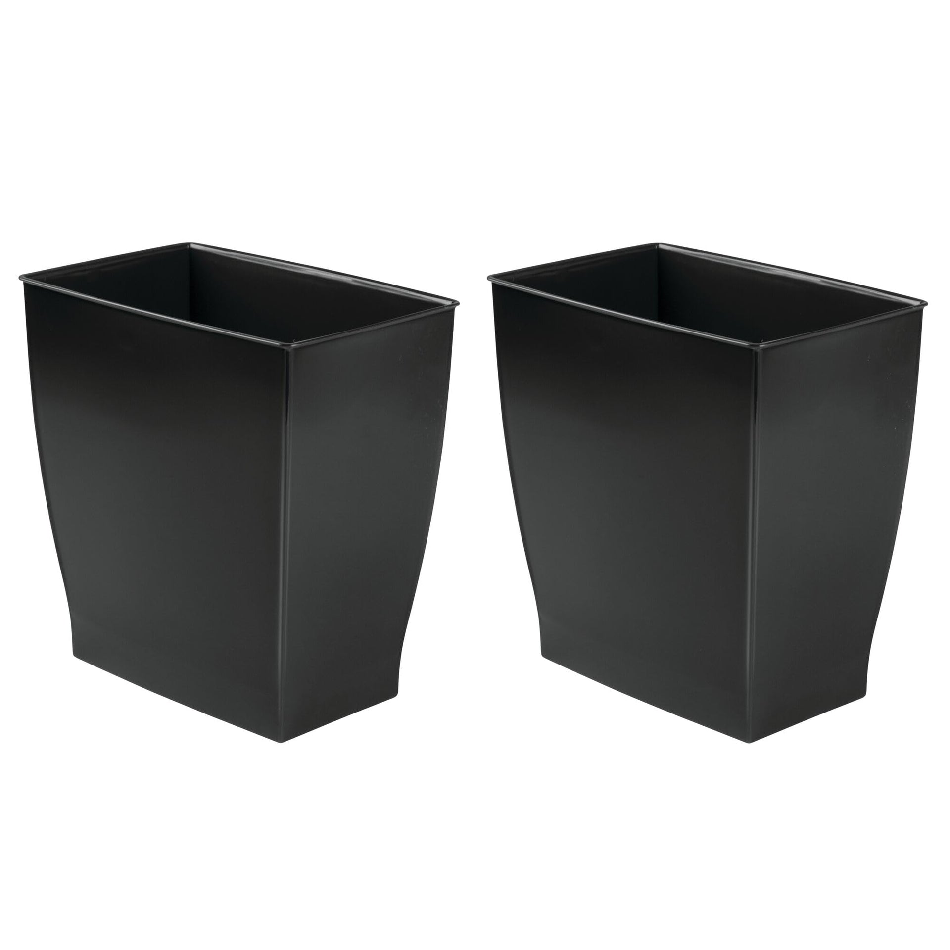 Small Plastic Bathroom Trash Can (2 Count)