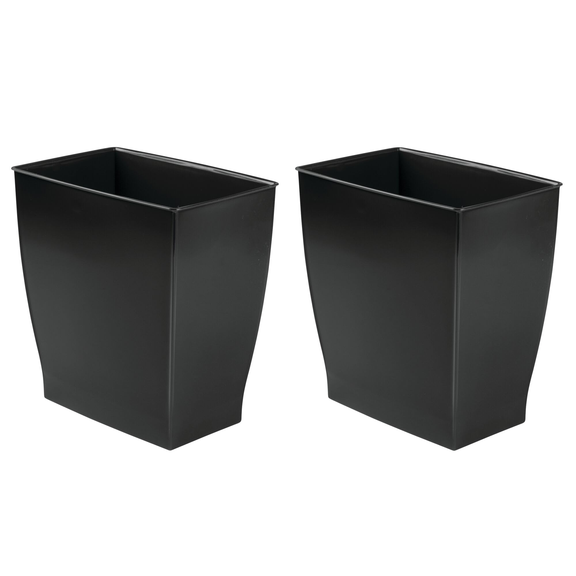 Small Plastic Bathroom Trash Can (2 Count)
