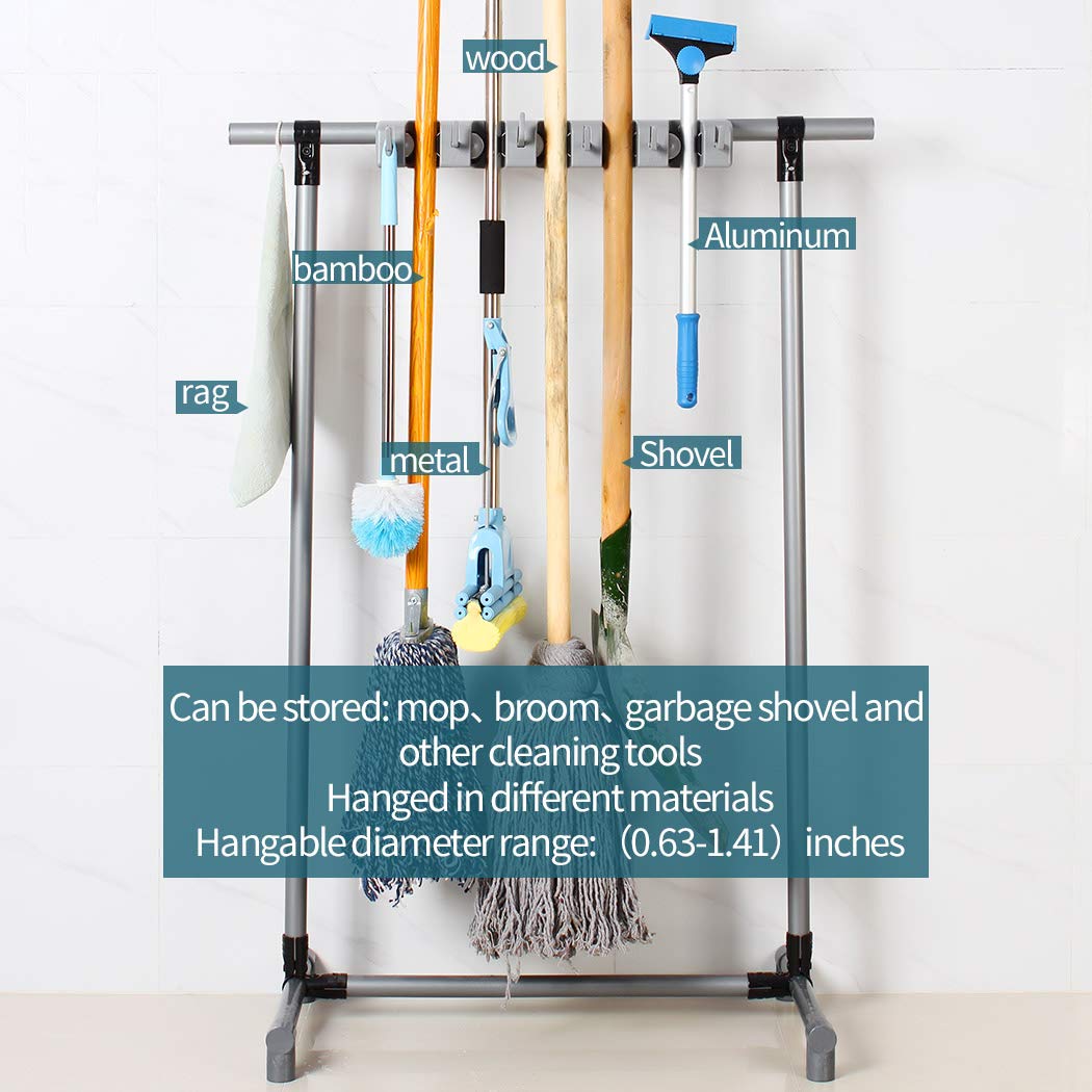Broom Mop Holder Floor