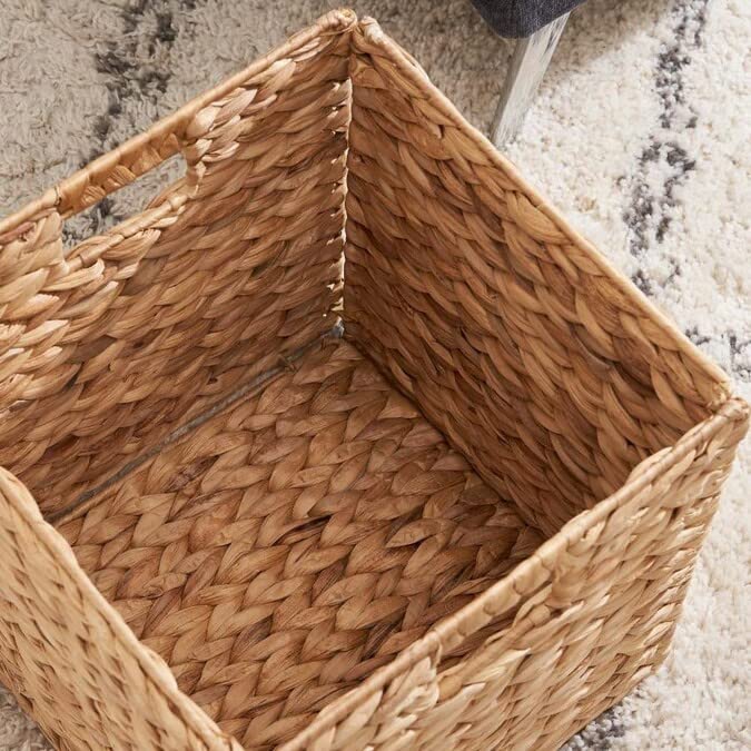 12 x 12in Water Hyacinth Storage Baskets (6 Count)