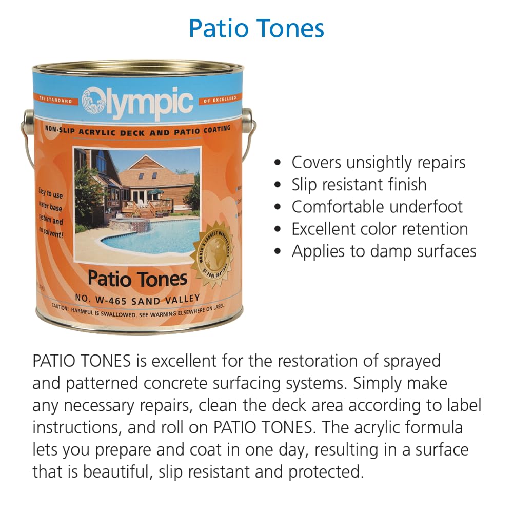 Olympic Patio Tones Ivory (128 Fl Oz)