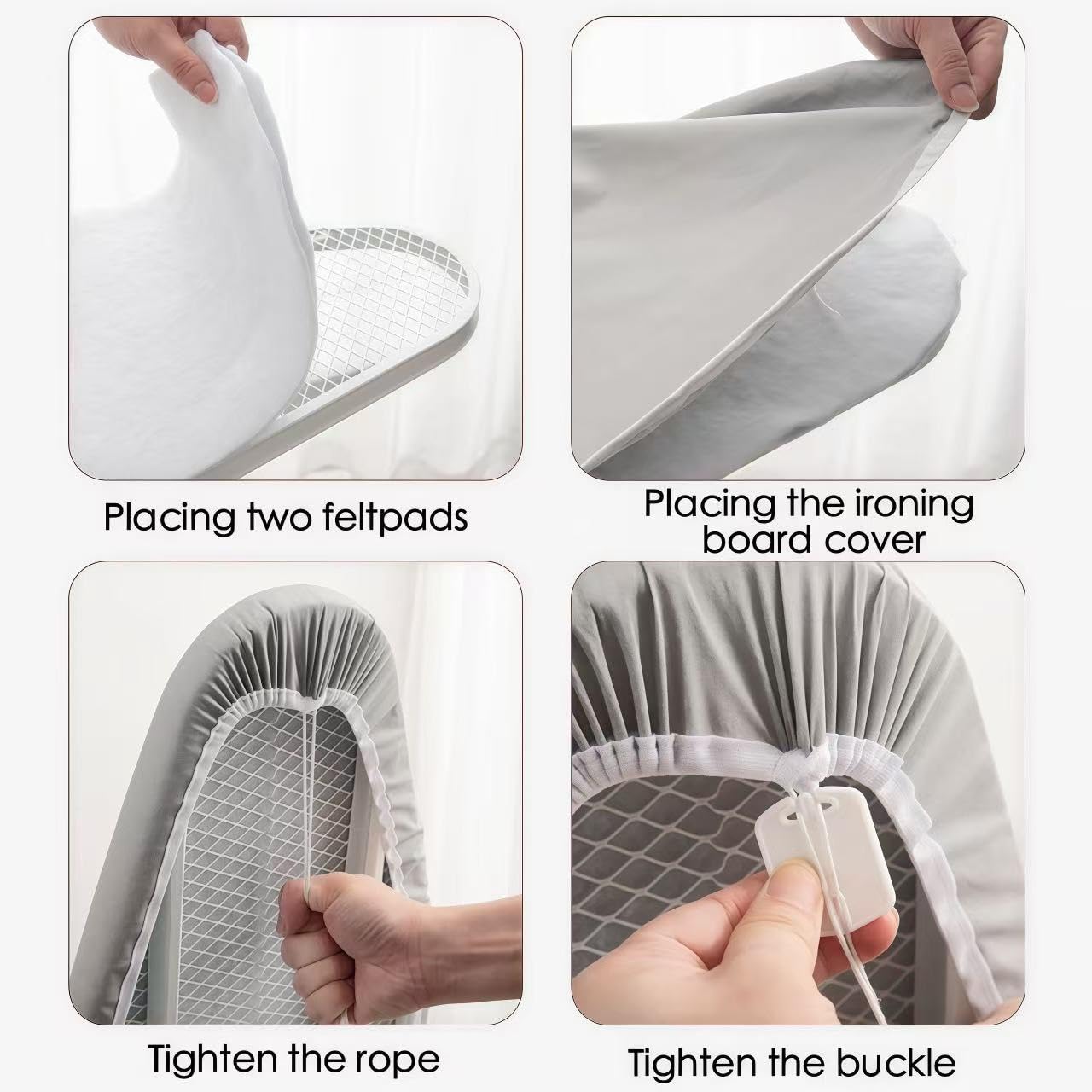 Ironing Board Cover with Two 5MM Thick Feltpads