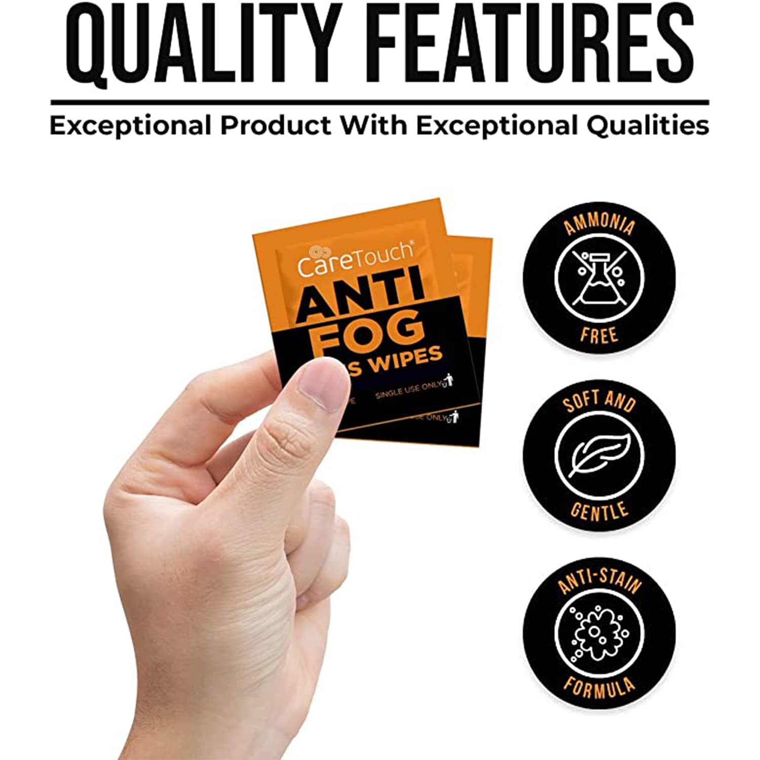 Anti Fog Wipes for Glasses (100 Count)