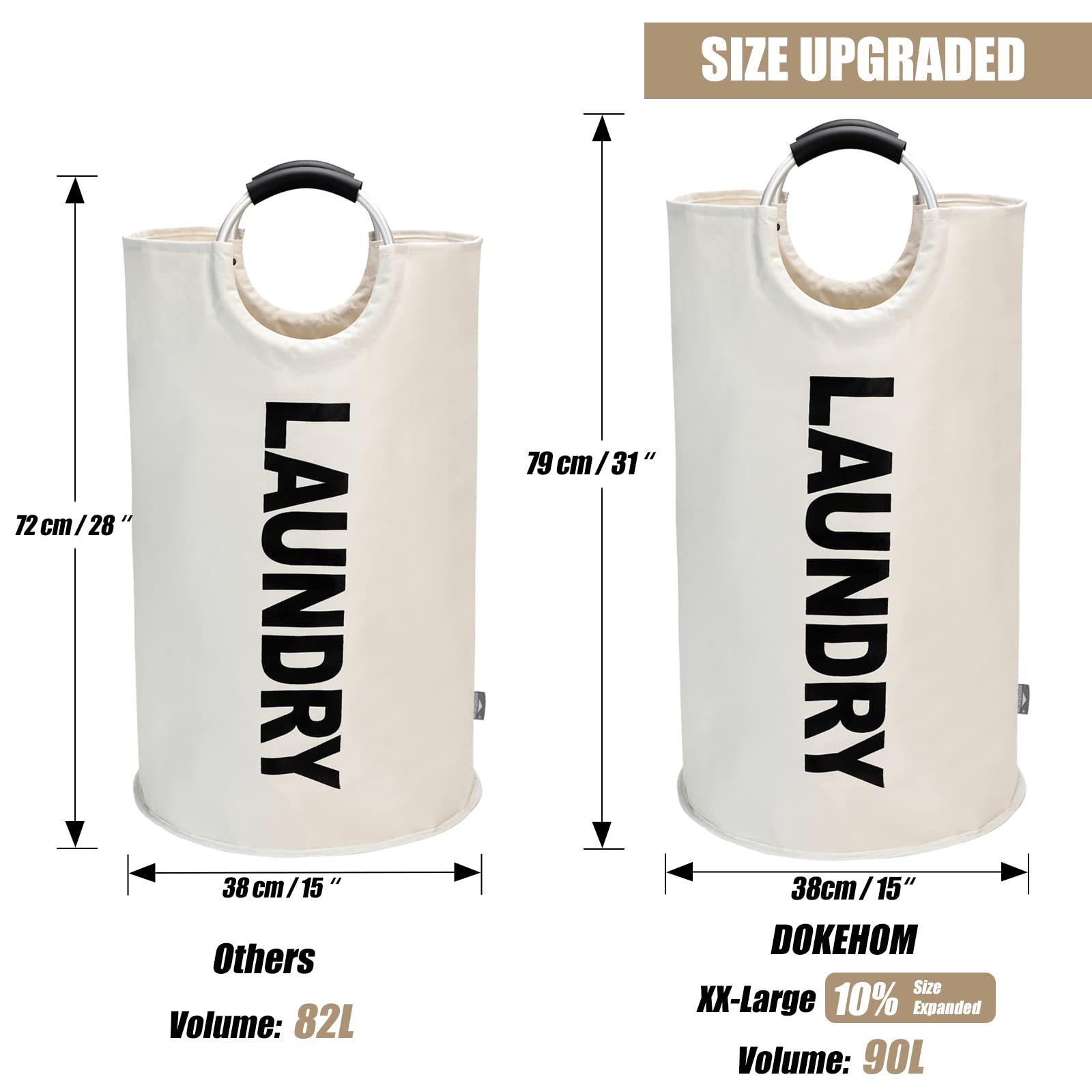 90L Large Laundry Basket Bag - ModHome Supplies