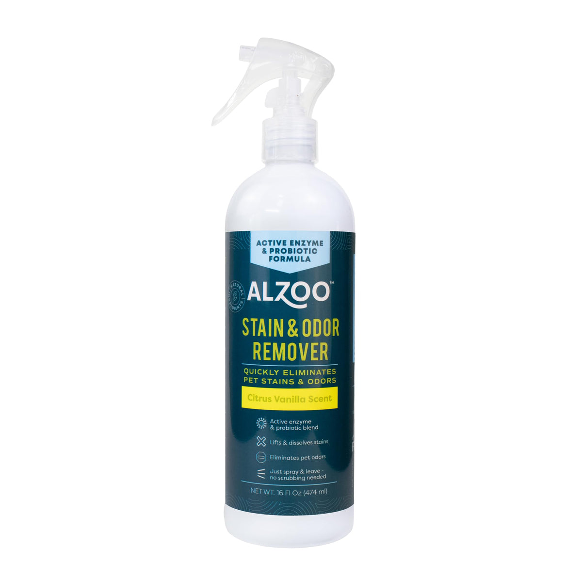 Pet Stain & Odor Remover Spray for Dog & Cat Urine (16 Fl Oz)