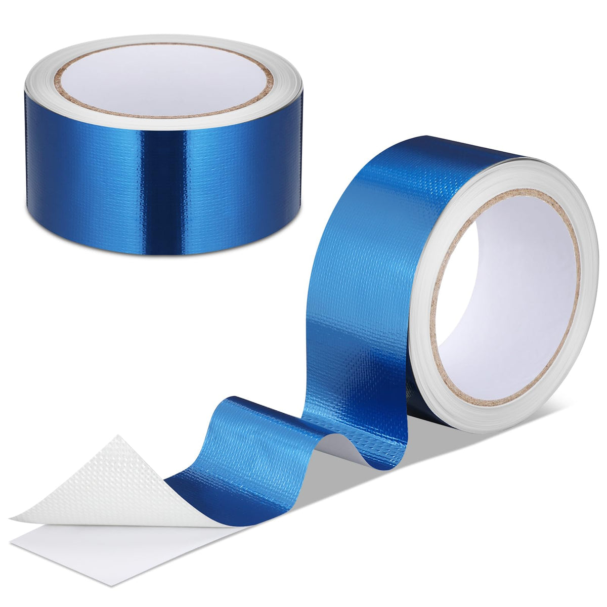 2 Rolls Aluminum Foil Tape Heat Shield Tape Barrier Adhesive Reflective Fiberglass Thermal Insulation Reflective Material High Temp Protection (2 Count)