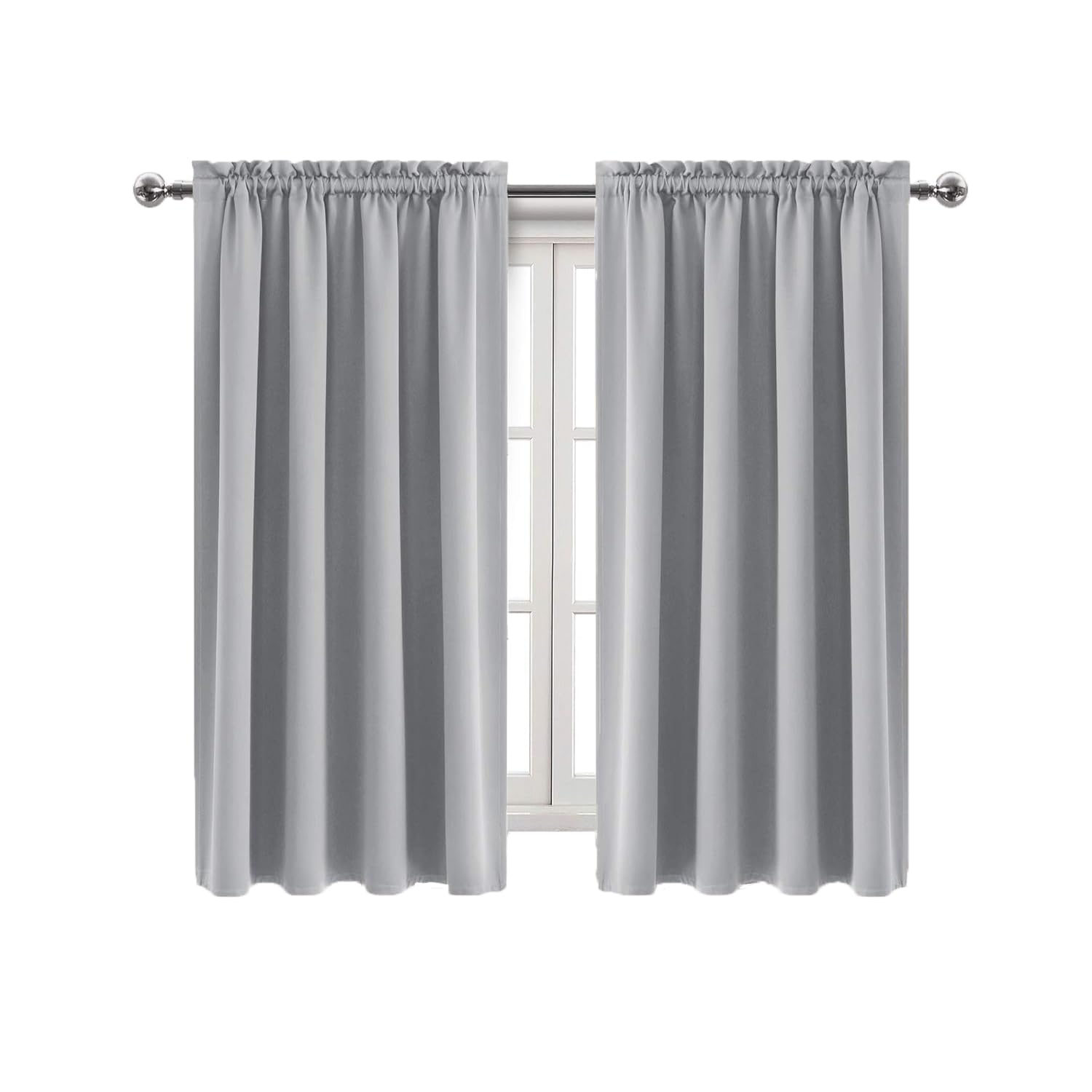 Blackout Curtains for Bedroom Living Room 42 x 63 Inch Long 2 Panels