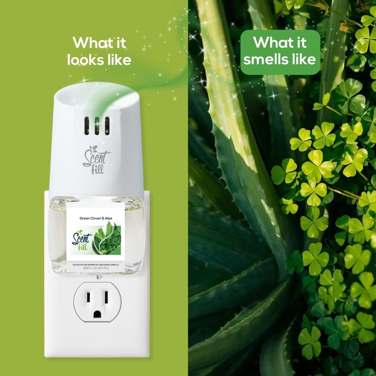 Green Clover & Aloe Plug in Air Freshener (2.72 Fl Oz)