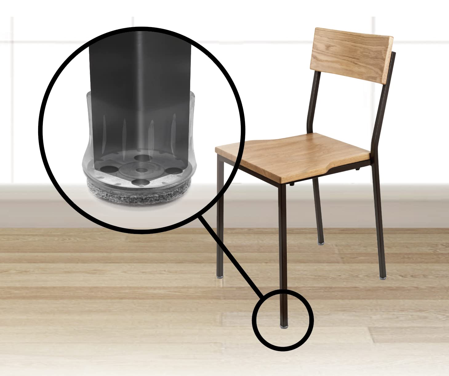 GorillaFelt Chair Leg Floor Protectors for Hardwood Floors