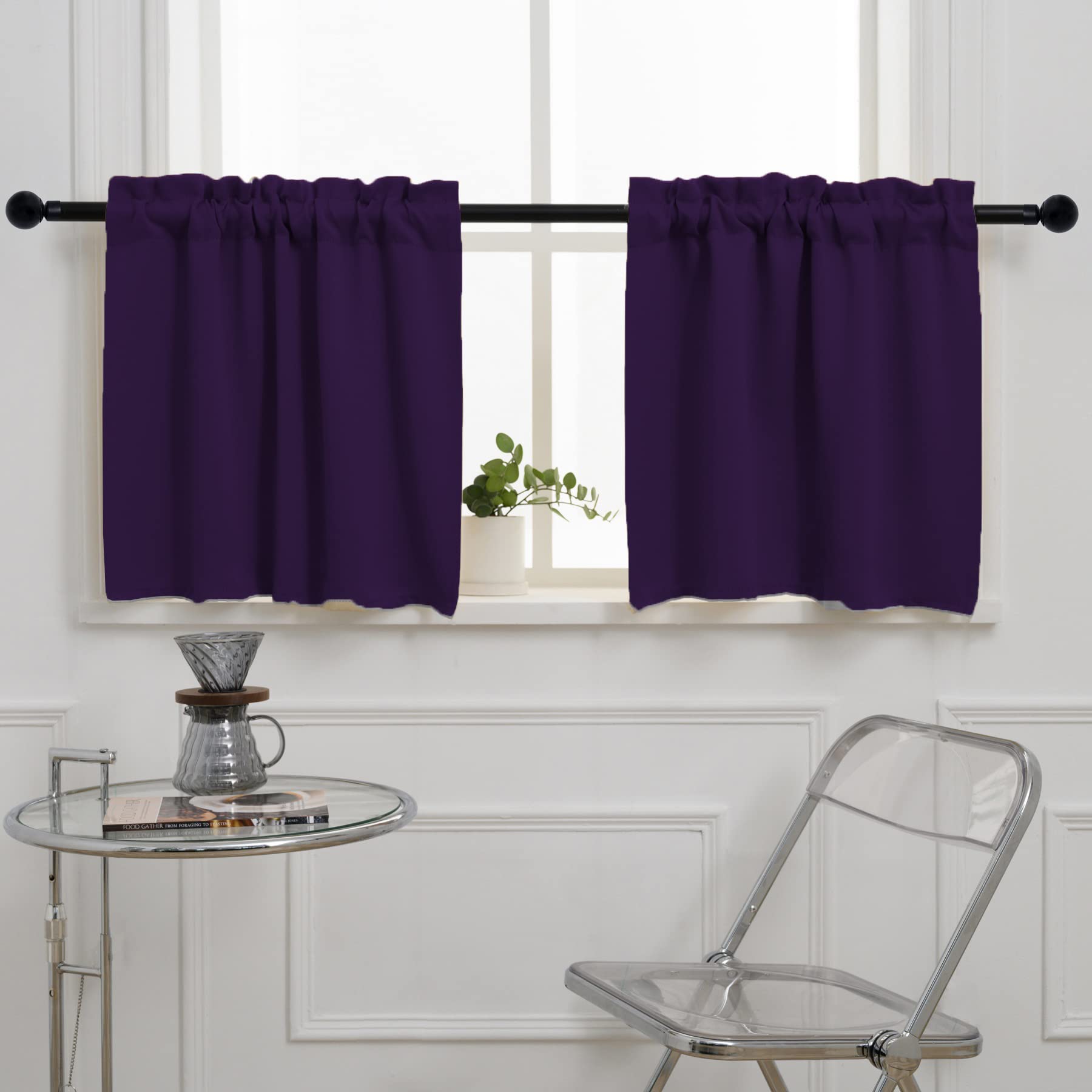 Rod Pocket Tier Curtain (2 Count)