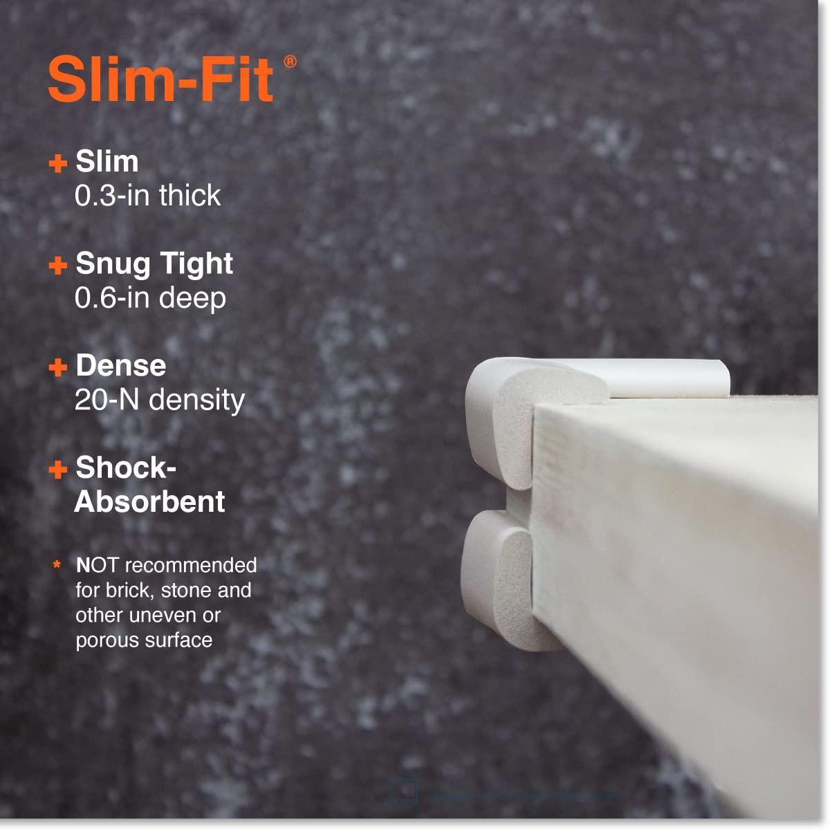 Slimfit Corner Protector for Baby Proofing (8 Count)