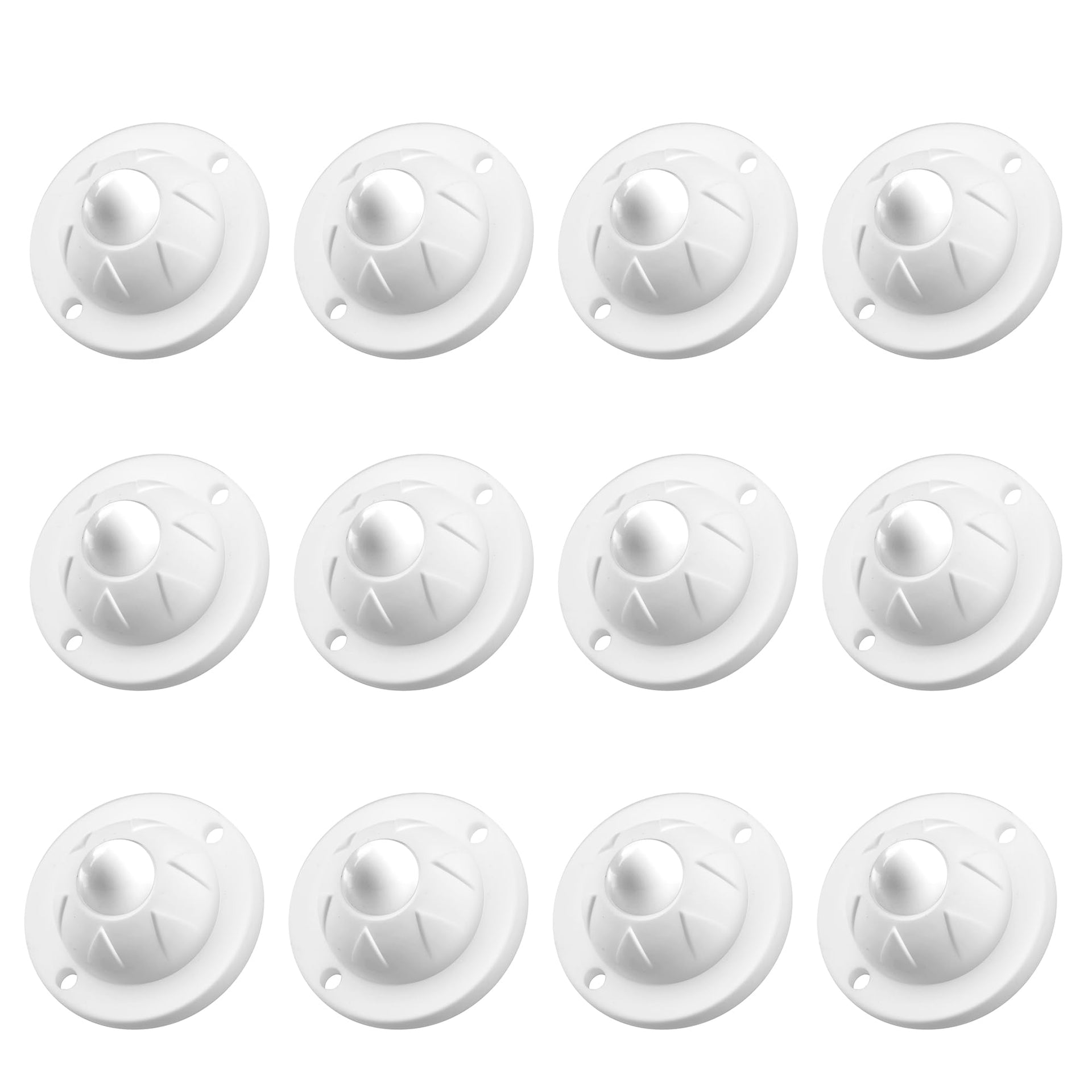 12 Pack Self Adhesive Caster Wheels for Kitchen Appliance Rollers (12 Count)