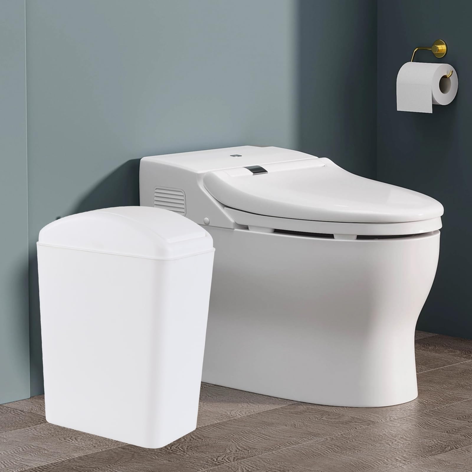 4.5 Gallon Plastic Swing Top Garbage Can (3 Count)