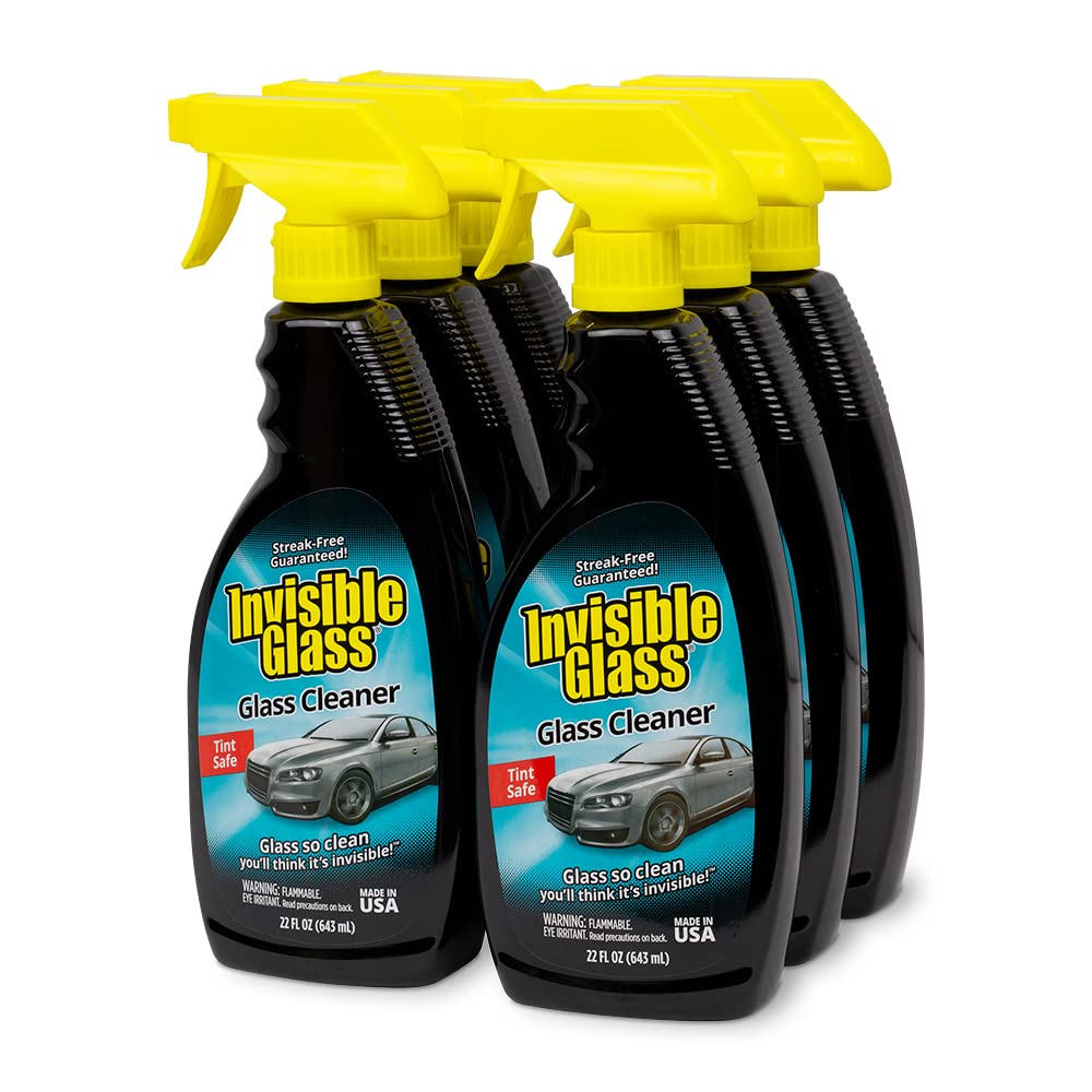 92164 6PK Premium Glass Cleaner Spray for Car Windshields and Windows (132 Fl Oz)