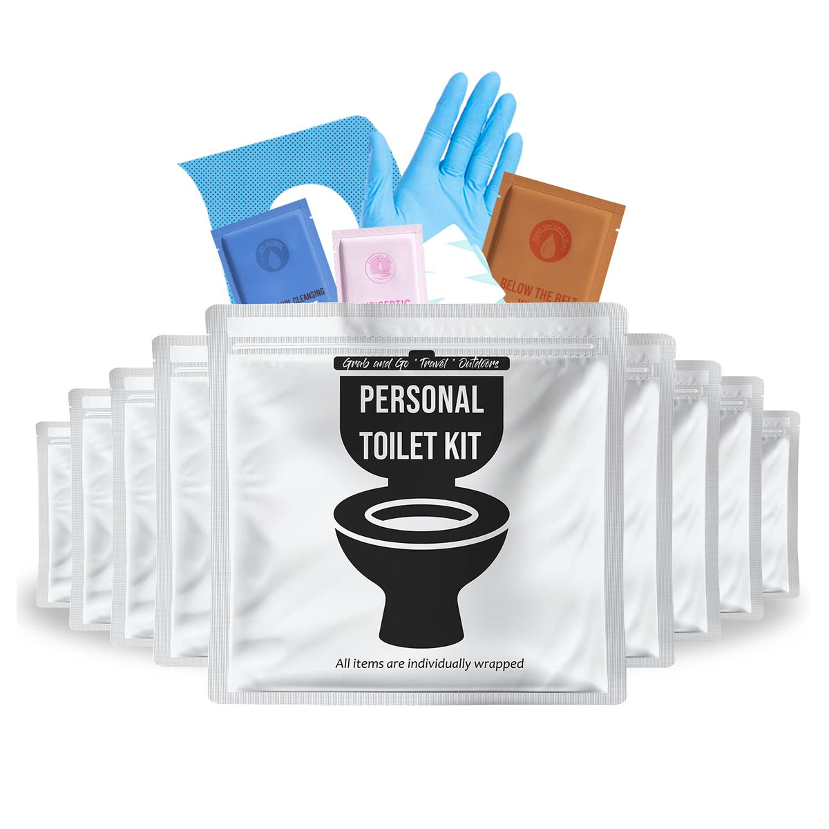 Personal Toilet Kit To Go (10 Count)