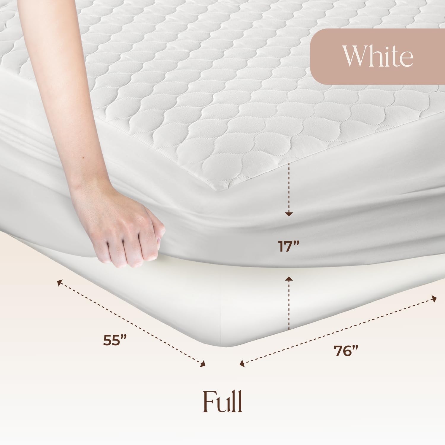 100% Cotton Organic Mattress Pad
